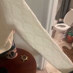 SheIn Adorable Cream Tie Front Cardigan w/ Black Trim Scandi CottageCore Knit Cozy Photo 7