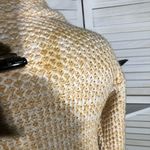 Forever 21 Vintage Y2K Long Coat Cable Knit Deep Pockets Cream/Yellow sz S Photo 8