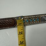 Nocona Women's Brown Western Belt Leather Rhinestone Horse Hair Studded Bling 26 Photo 5