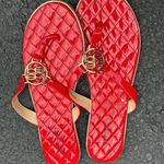 Bebe  Sandals Red Quilted 8 Photo 1