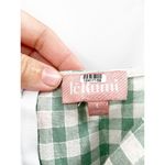 leRumi Mia Green Gingham Print Short Puff Sleeve Bow Front Mini Dress Size L Size L Photo 5