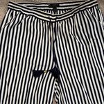 J.Crew Navy and White Striped Wide-Leg Pants Photo 3