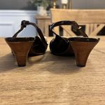 Franco Sarto  Patent Leather Chocolate Brown Slingback Shoes - Size 8 Photo 4