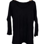 Cut Loose Black Long Sleeve Shirt Sz M Lagenlook Size M Photo 4