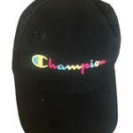 Champion  Black Cap with Multicolor Embroidered Logo streetwear baseball hat cap Photo 0