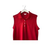 Callaway  Red Sleeveless Polo Shirt Women's XL Photo 1