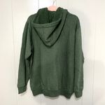 Aerie NEW Green Fleece Sherpa Soft Cozy Full Zip Loungewear Boho Hoodie M Photo 3