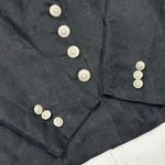 Vertigo Paris EUC Black Jacquard Blazer with Gold Buttons Formal Jacket Womens L Photo 3