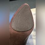 Anthropologie+Farylrobin Leather Burgundy Mary Jane Ankle Cuff 3.5 Heels Sz 7. Brown Photo 9