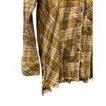 Free People  Plaid Long Sleeve Button Down Oversized Shirt Size XS Casual Cotton Photo 3