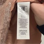 Self Portrait Long Sleeve Sequin Off Shoulder Mini Dress In Beige Photo 13