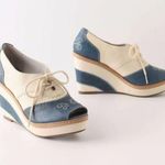 Anthropologie Pilcro & The Letterpress Brighton Oxford Wedge Heel Size 7 Photo 0