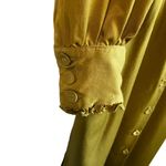 FRNCH Women's Collared Long Sleeve Button Down Maxi Dress Size M Photo 2