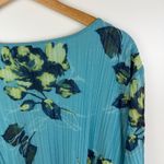 Catherines  Floral Pleated Tunic Top Size 3X Boho Resort Stretch Flowy Feminine Photo 2