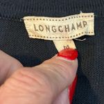 Longchamp Women's Black V-Neck Long Sleeves Button Front Cardigan Sweater Size M Photo 3