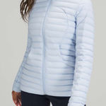 Lululemon  Pack It Down Jacket size 12 Blue Linen 700 Fill Goose down Photo 0