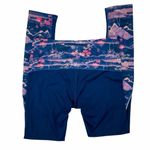 Kyodan  Floral Bamboo Mountain Landscape Athletic Purple Leggings XS X-Small Photo 72