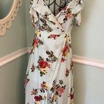 onetheland  Cottagecore Feminine Mint Green Gloral Dress Cold Shoulder Prairie S Photo 0