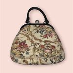 Vintage Carpetbag Handbag Needlepoint Tapestry by Jaclyn USA Photo 5