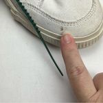 Off-White Low Vulcanized Canvas White Sneaker Shoe Women SZ 36 US 6 NEW *FLAW Photo 8