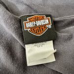 Y2K Harley Davidson Redding Womens Long Sleeve Skull Rose Graphic Tee XL Gray Photo 4