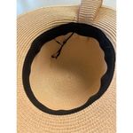 Hat pale pink paper braid black bow accent Pink Photo 4