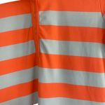 Nike  Baby Blue & Orange Striped Short Sleeve Casual Golf Shirt Women Sz XS Photo 3
