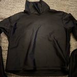 New Salt Gypsy long sleeve turtleneck bikini top solid black size Small Photo 3