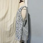 Coldwater Creek Plus Size 2X Gray Floral Print Sleeveless Semi-Sheer Top Women Photo 2