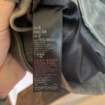 Topshop  Suede Leather Zip Up Belted Moto Biker Jacket Photo 10