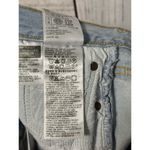 Levi's 501 Womens High Rise Button Fly Cut Off Denim Shorts Blue Distress Size 27 Photo 7