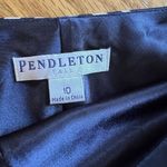 Pendleton  Silk‎ Skirt Women's Size 10 Nautical Blue White Striped Classic A Line Photo 3