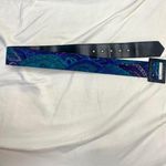 Paisley print belt Blue Photo 2