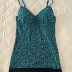 Lee Y2K  padded blue floral tank top Photo 0