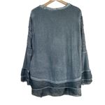 Simply Couture  Knit‎ Sweater Top Womens Size 1X Slate Gray Long Sleeve Lagenlook Photo 4