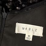 Mable Black Sequin Mini Dress Sleeveless Sheath Women’s M Medium Photo 11