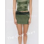 All My Love NEW Anna Top in Olive Medium Satin Party Night Out Summer Glam Green Photo 2