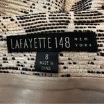 Lafayette 148 New York Floral Straight Pencil Skirt Womens 8 Black Beige Career Photo 5