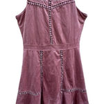 Taylor & Sage  Blush Pink Embroidered‎ Suede Dress Size Medium Midi Boho Dress Photo 0