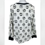 Disney Nightmare Before Christmas Jack Skellington Velour Sleep Pajama Shirt Lg Photo 3
