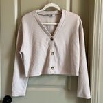 Rib Knit Cardigan & Sweatpants Set in Oatmeal Photo 2