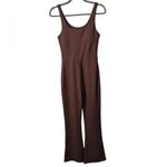 Wilo The Label Flare Jumpsuit in Chocolate Brown Size M Photo 1