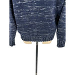 Joseph ‎ Navy Blue Heathered Wool Turtleneck Sweater Size Medium Photo 7