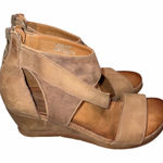 Miz Mooz Brown Leather Demi Molly Wedge Sandals Shoes size 38 Photo 0