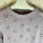 Madewell Women’s Floral Pointelle Pullover Pink Cotton Sweater Sold Out Online L Photo 5