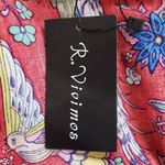 R. Vivimos Dark Pink Boho Floral Dress Size Medium NWT Floral Pink Dress Photo 7