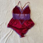 Vintage Lingerie Romper Red Size M Photo 1
