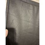 Saks Fifth Avenue 5/48 Womens Vegan Leather Pencil Skirt Black Sz XS Midi Photo 5