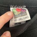 Fruit of the Loom  cropped black sweatshirt Photo 2