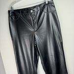 Joie  Faux Leather Straight Leg Pants Sz 16 Black  Limited Edition Photo 5
